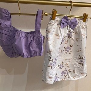 Two piece set for the little trend setter